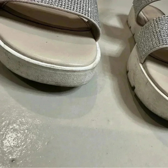 Aldo sparkly rhinestone sandals  Women’s Size 7 US Eliraviel nude shoe - Picture 5 of 11